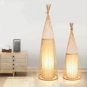 Braided Bamboo Floor Lamp