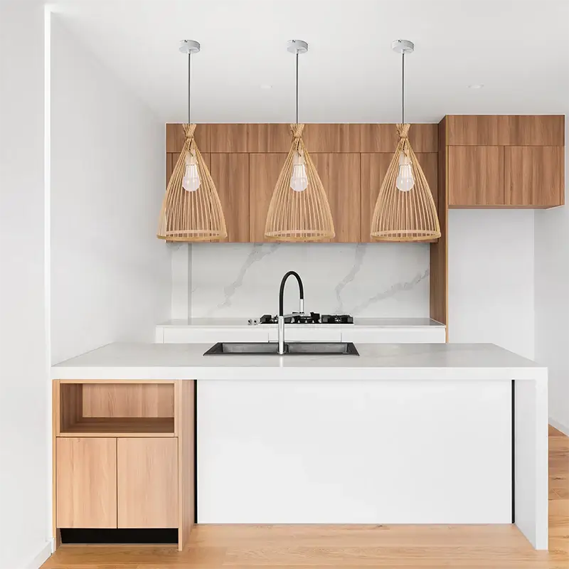 Bamboo Cone Pendant Light (2)