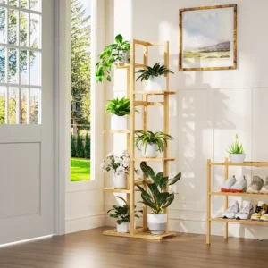 Bamboo Plant Rack