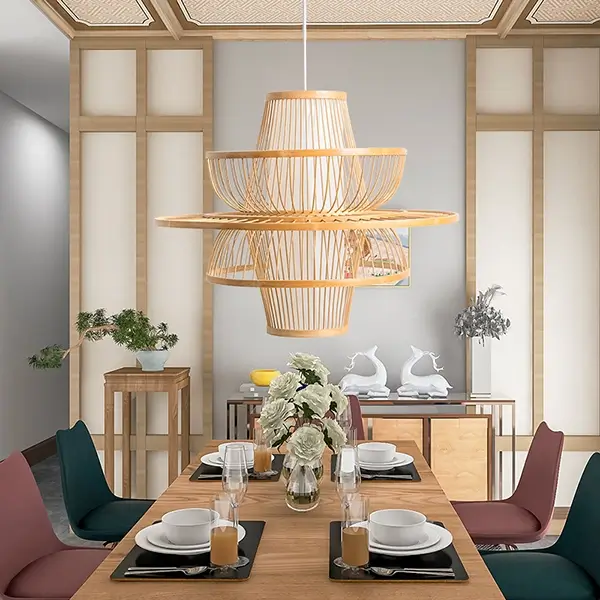 Bamboo Tiered Pendant Light