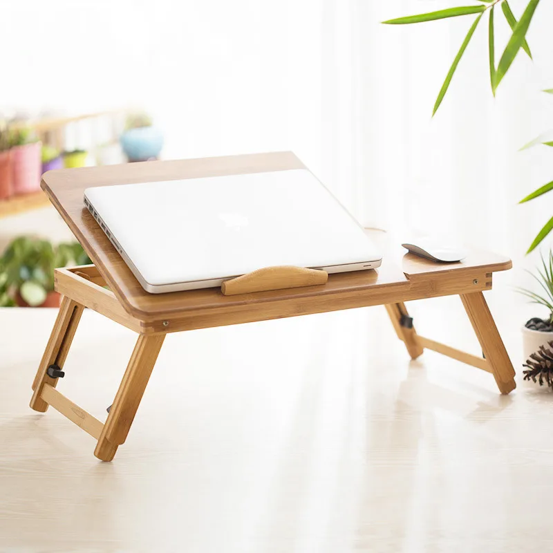 Adjustable Bamboo Laptop Table