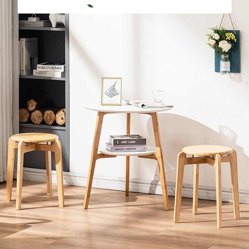 Round Bamboo Stool (2)