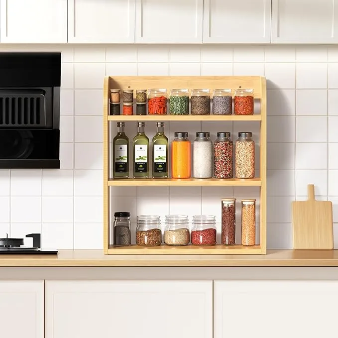 Bamboo Spice Rack